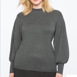 Elloquii Puff Sleeve Sweater